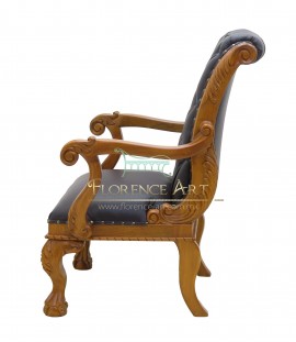 Sillón Modelo Rowan Ejecutivo en Piel Negra