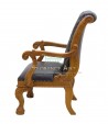 Sillón Modelo Rowan Ejecutivo en Piel Negra